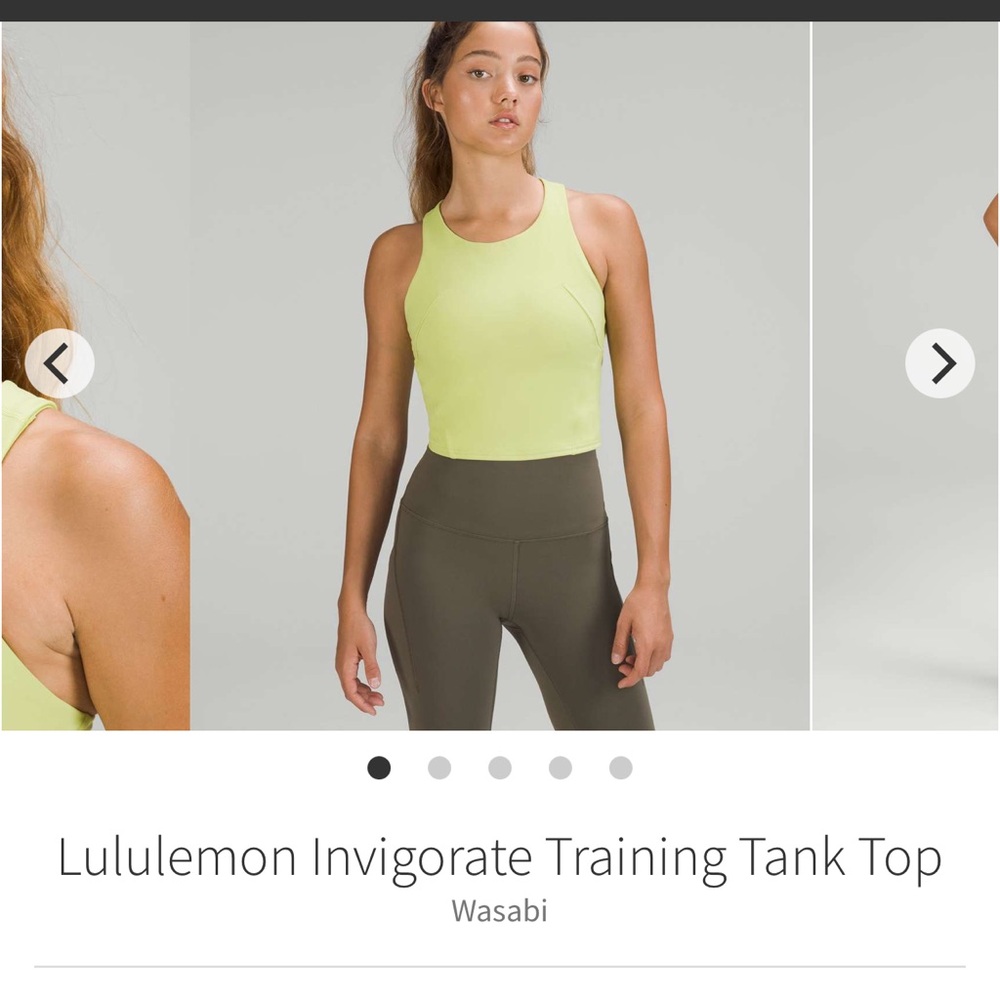 Lululemon invigorate training tank top